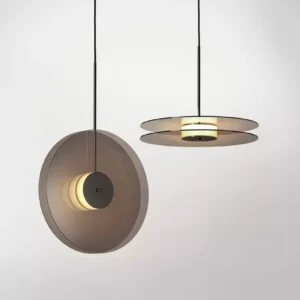 suspension « Éclipse » — disque nacré